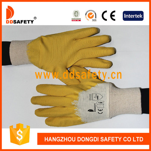 Cotton with yellow latex glove Cotton with yellow latex glove